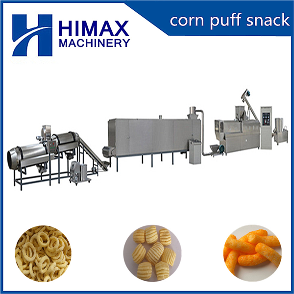 Snacks food extruder line snack pellets machine China Factory_Made in ...