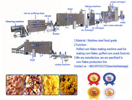 corn flakes making machine