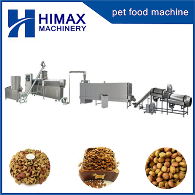 línea de producción de comida para perros
