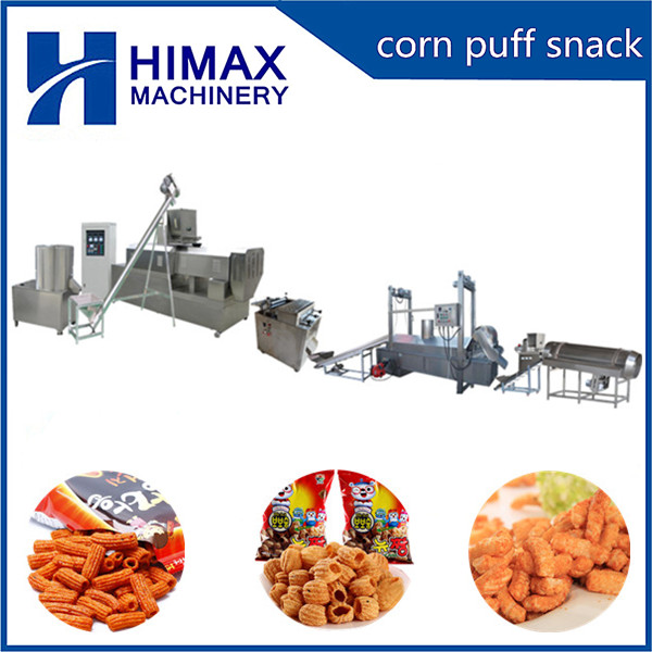 Twin screw extruder inflating snacks food making machines China Factory ...